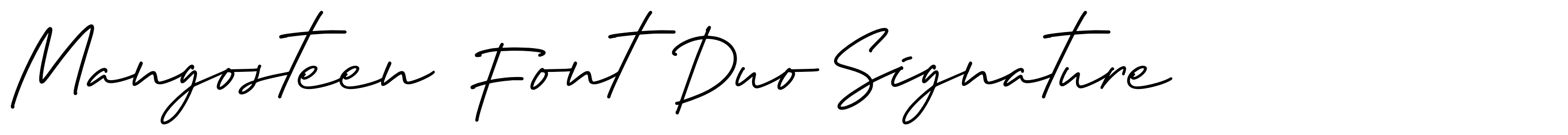 Mangosteen Font Duo Signature